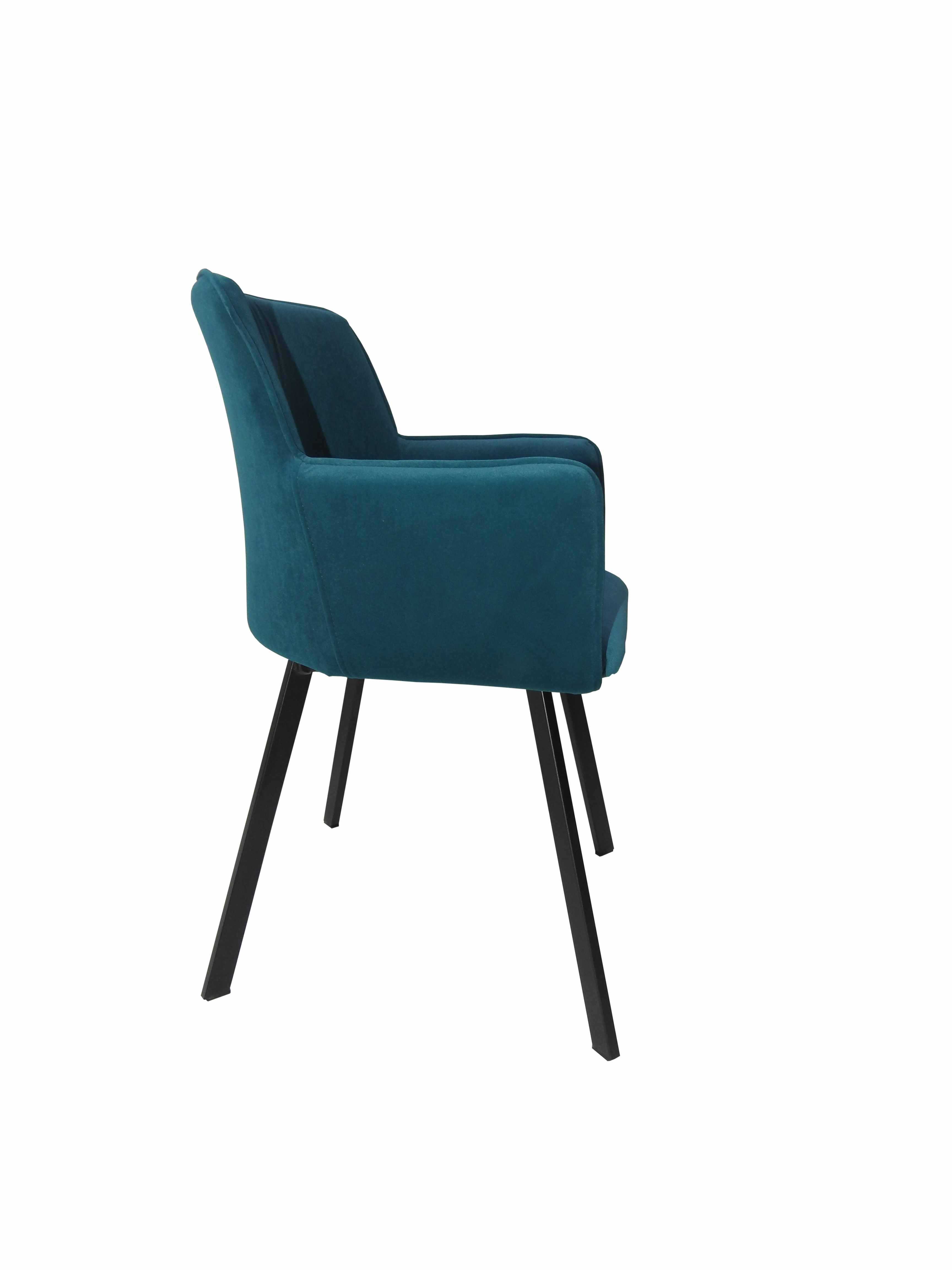 Krzesło K120 tapicerowane valvet butelkowa zieleń