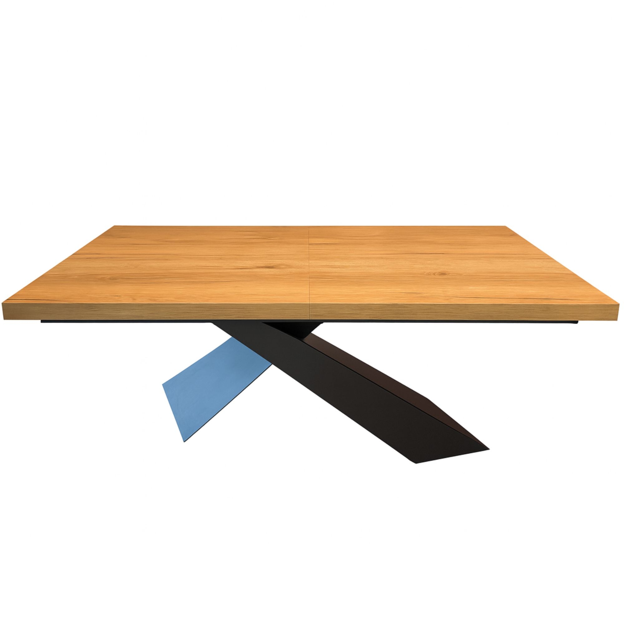 Industrialny stół rozkładany loftowy – metalowa noga