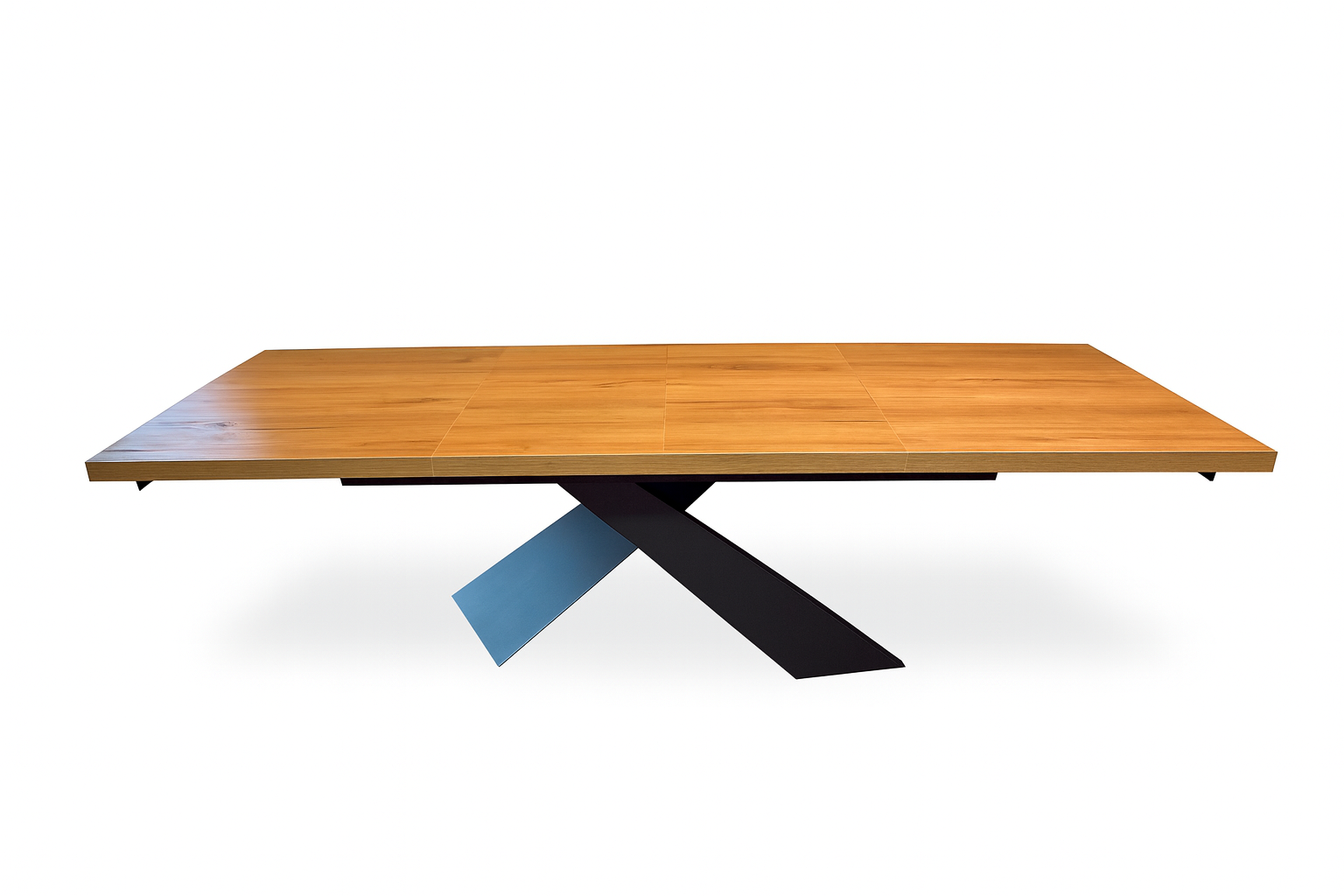 Industrialny stół rozkładany loftowy – metalowa noga