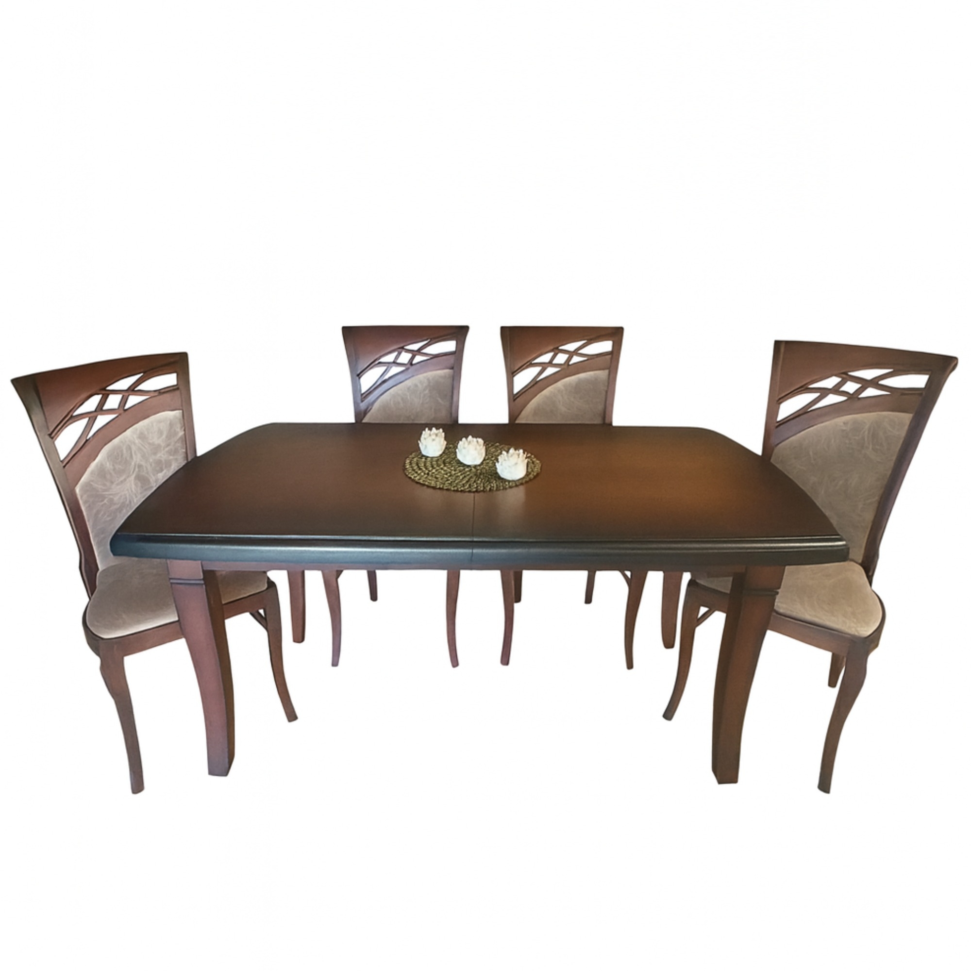 Stół z Krzesłami Zestaw Klasyczny 160/90 Komplet Do Salon Jadalni Kuchni