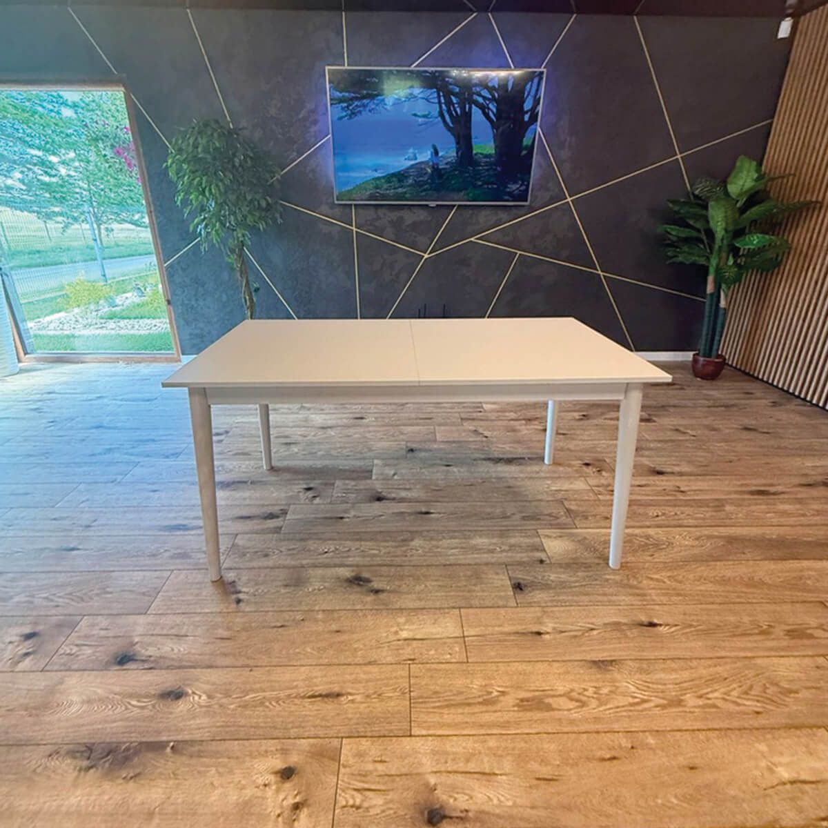 Stół Z 6 Krzesłami Zestaw Rozkładany