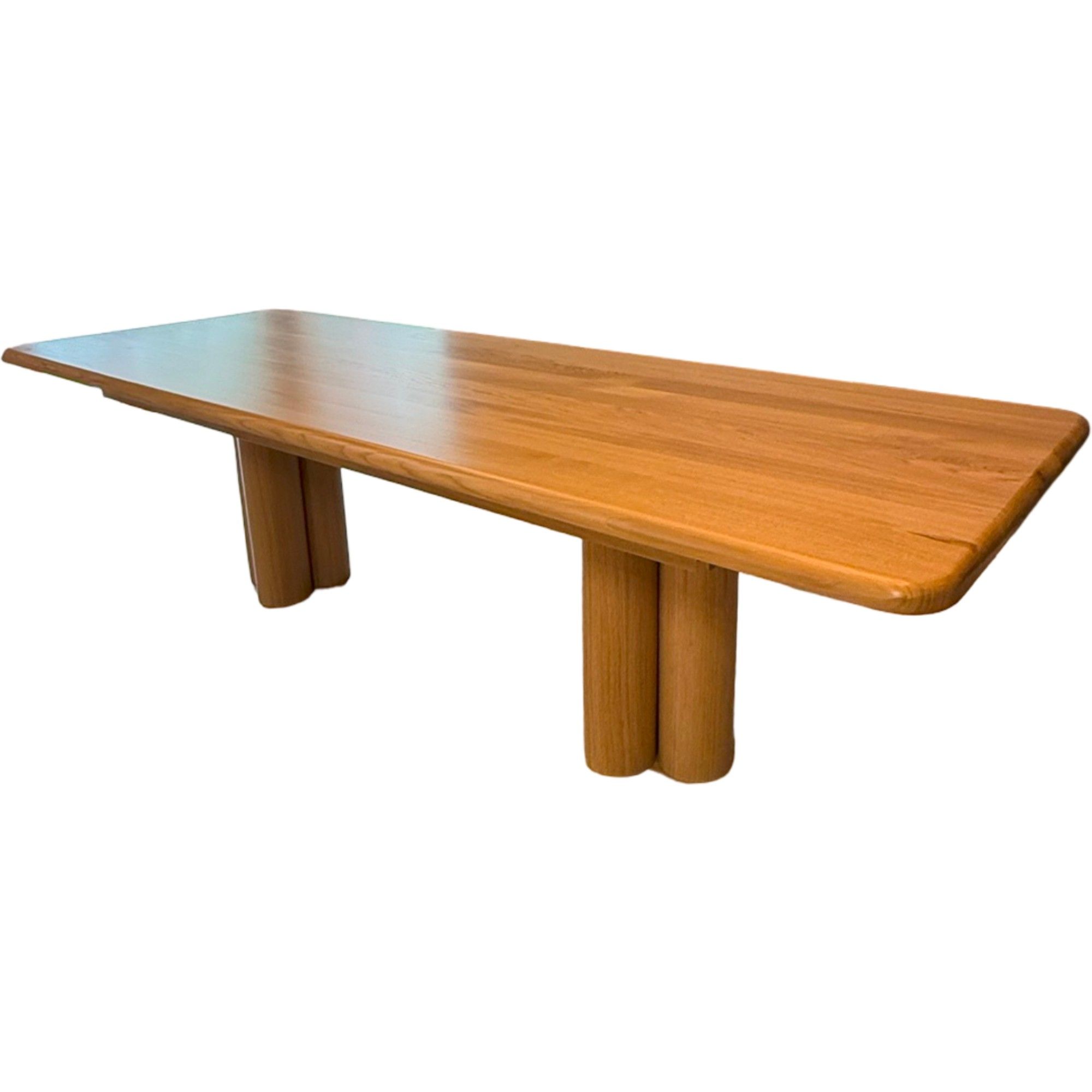 Stół konferencyjny z litego drewna dębowego