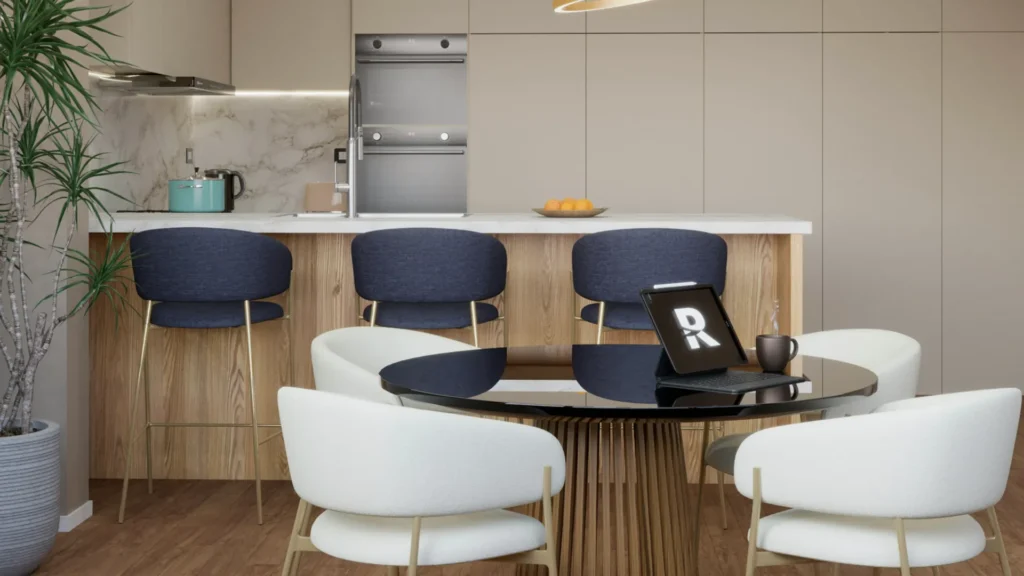 nowoczesne stoły i krzesła