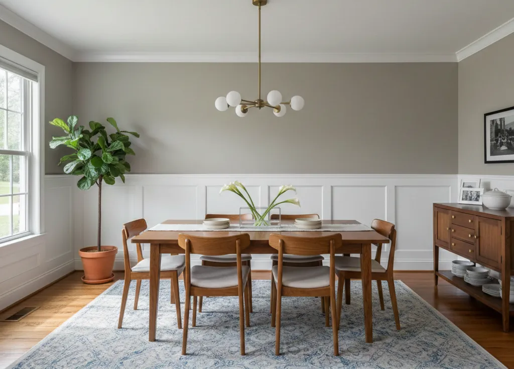 stół z krzesłami do jadalni