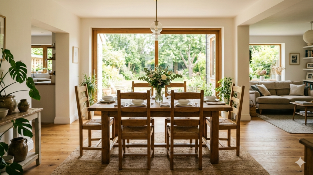 zestaw stół i 6 krzeseł